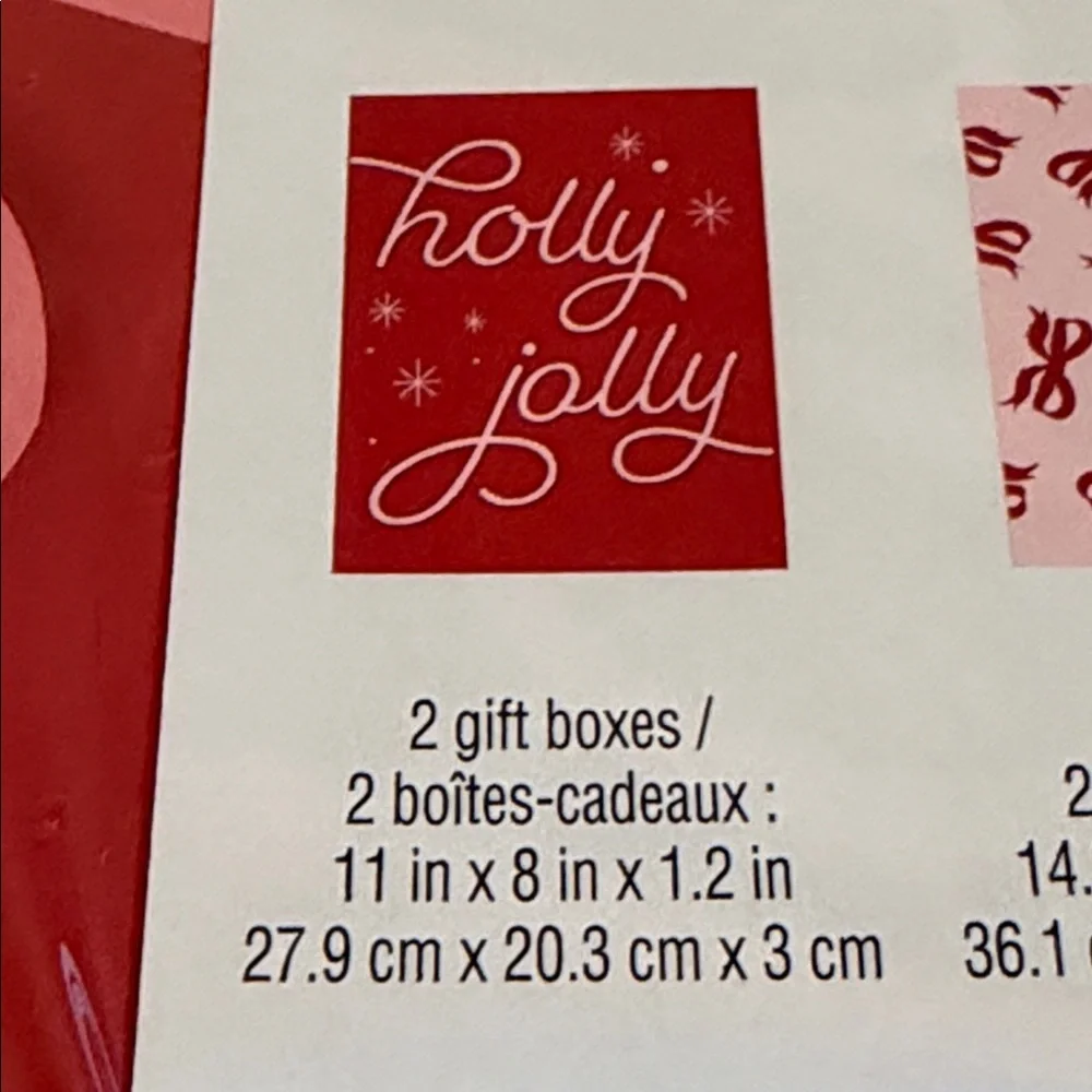 Red and Pink Gift Boxes 2 packs of 6
